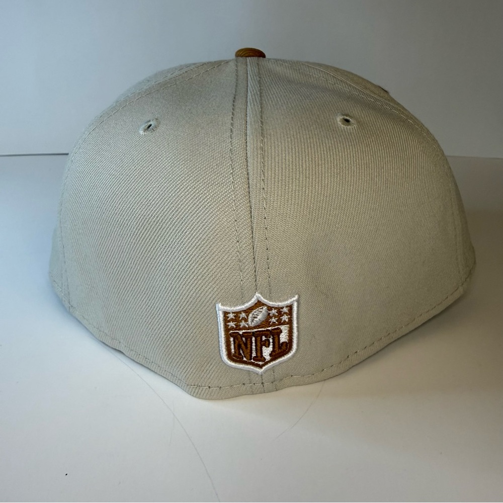 Dallas Cowboys New Era 59FIFTY Fitted Hat Ivory Tan Color Pack 7 3/8 NFL Cap NEW - Picture 7 of 8